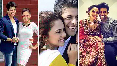 Actress Amruta khanvilkar wishes husband himanshu malhotra marriage anniversary