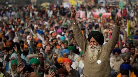 Farmers protest