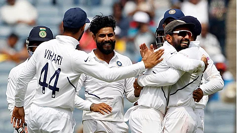 india won second test and series by an innings South Africa Pune