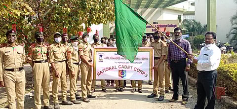 Awareness of cleanliness from student soldiers in Sonai