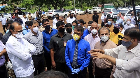 अजित पवारांकडून पिंपरी-चिंचवडमधील 'जम्बो फॅसिलिटी'ची पाहणी, म्हणाले...