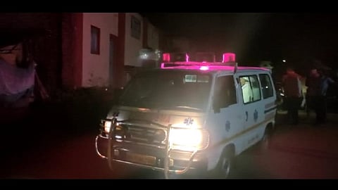 ambulnace in village.jpg