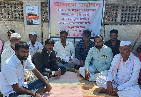 उस्मानाबाद जिल्ह्यातील शेतकऱ्यांचे पंढरपुरात उपोषण