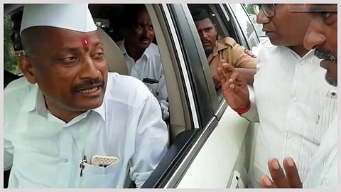 BJP MLA irritated when farmers demanded water