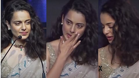 bollywood actress kangana ranaut birthday launch thalaivi trailer get emotinal at event of launching viral video.jpg