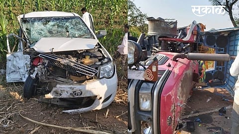 accident in near nipani one person dead in accident