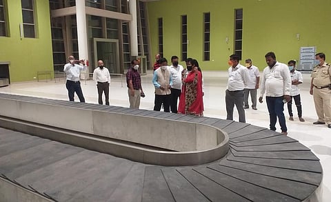 chipi airport visit mp vinayak raut konkan sindhudurg