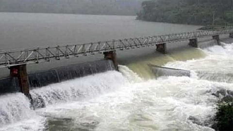 heavy rain causes three gates open ratnagiri dam in kolhapur