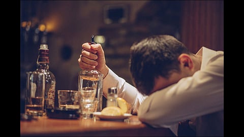 a person did not get alcohol due to the lockdown then the sanitizer drank