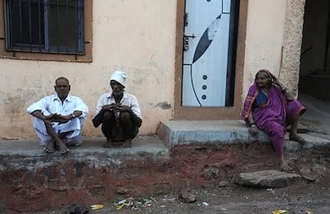 dont follow social distance in rural area kolhapur