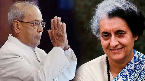 indira gandhi with pranab mukharjee