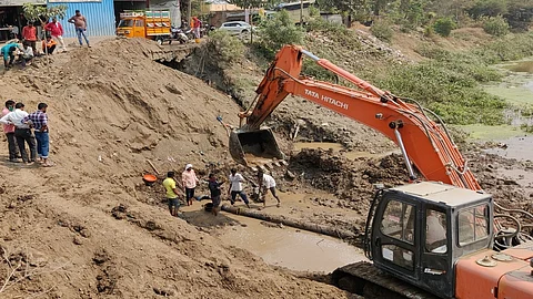 Bhokardan pipeline burst