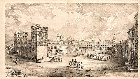 The glory of Kolhapur was drawn by the soldiers of the East India Company