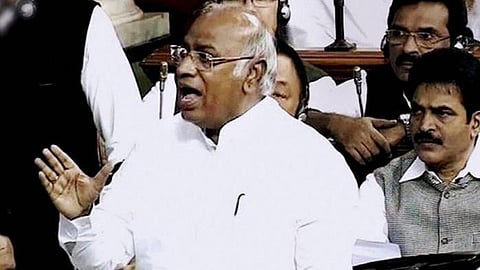 Mallikarjun Kharge over adani row Hindenburg research rajya sabha financial issue modi govt politics