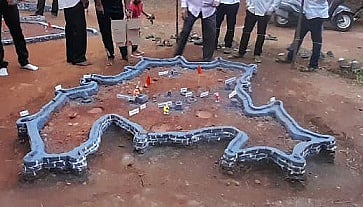 The display of forts in Malgaon is remarkable