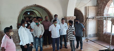 MLA Vaibhav Naik inspected Malvan Fort Temple