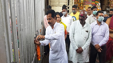 ambabai temple open in paschim door then visit