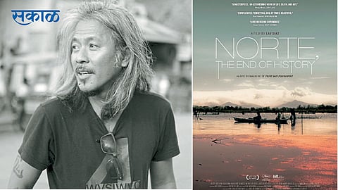 1) फिलोपिनो दिग्दर्शक लॅव दियाज. 2) लॅव दियाज यांच्या ‘द एंड ऑफ हिस्ट्री’ या सिनेमाचं पोस्टर.