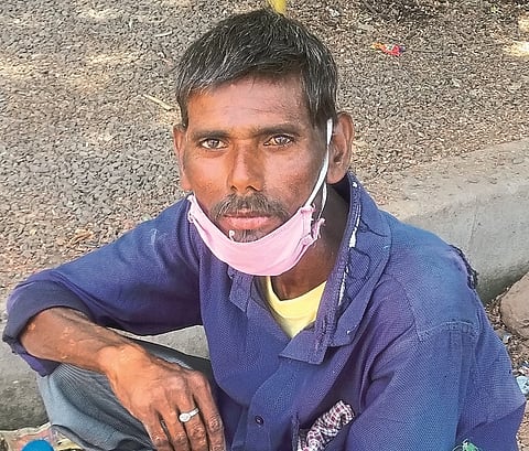 He has been walking for eight days ... but can't find his village