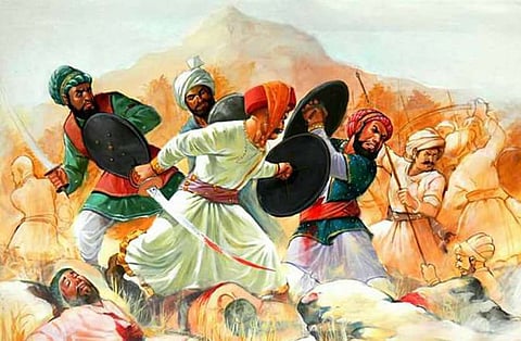 The Marathas defeated Adilshah's army on the banks of the Rankala Kolhapur