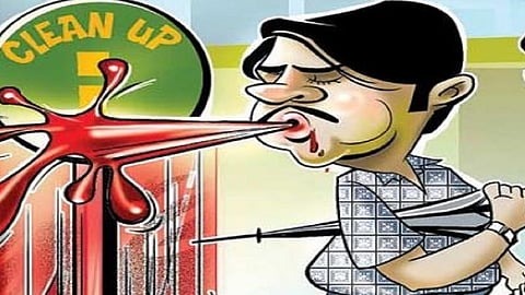 spit-free Kolhapur Restrictive laws on paper Health Department kolhapur