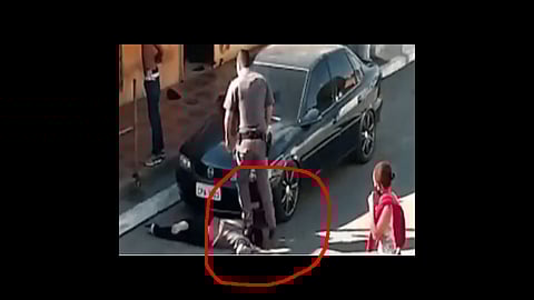 brazilian cop seen standing on a black womans neck video viral