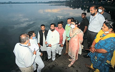 Rankala Lake, Keshavrao Bhosale Natyagriha inspected by Minister Eknath Shinde