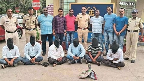 gang of six people caught in kavtemhakal sangli crime news marathi news