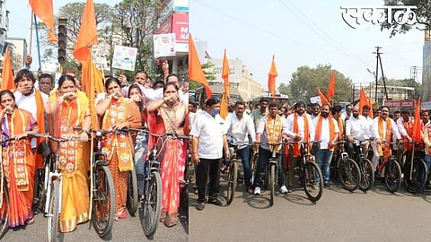 increased rate of petrol and diesel protest against of shivsena rate in kolhapur