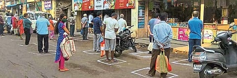 Social Distancing started in Sangli