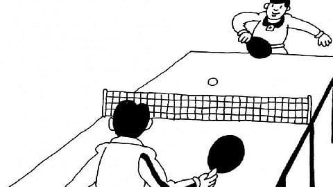 Players in Sangli waiting for indoor games to start