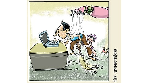 ढिंग टांग : वर्क फ्रॉम होम!