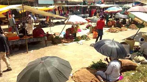 Markets now on open plots for the weekly markets that fill the streets