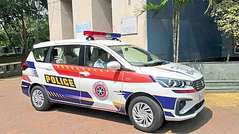 speed gun van in Kolhapur Traffic police