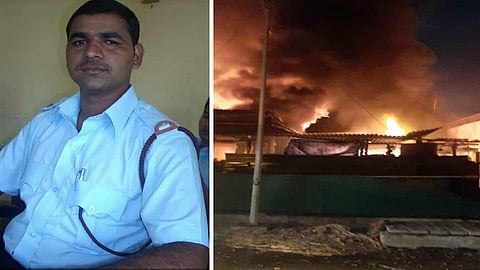 तळोजा MIDC तील कंपनीला आग; अग्निशमन दलातील जवानाचा गुदमरून मृत्यू