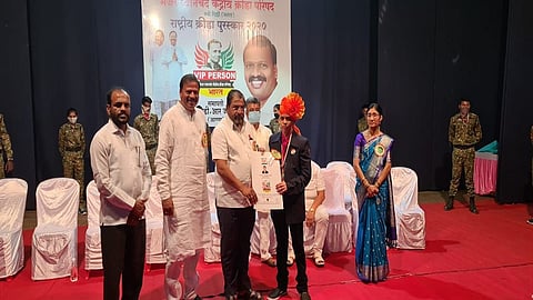 Parth Sawant National Sports Award at Bhirvande