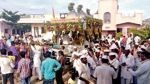 बारामती तालुक्यात संत सोपानदेव पालखीचे स्वागत