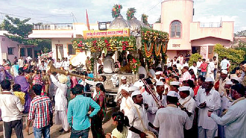 बारामती तालुक्यात संत सोपानदेव पालखीचे स्वागत