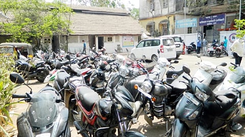 spare parts of vehicles are sold from police stations
