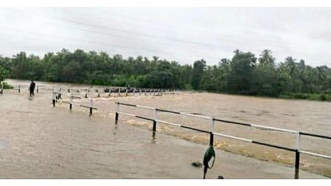 Flood Water On Bridges In Dodamarg Taluka