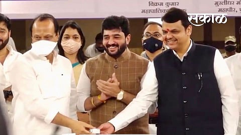 ajit pawar devendra fadnavis criticize media bhama askhed project