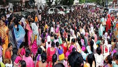 Anganwadi personnel received money from central government but yet not state