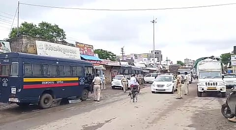 Karjat closed on behalf of the entire Maratha community demanding withdrawal of the crime