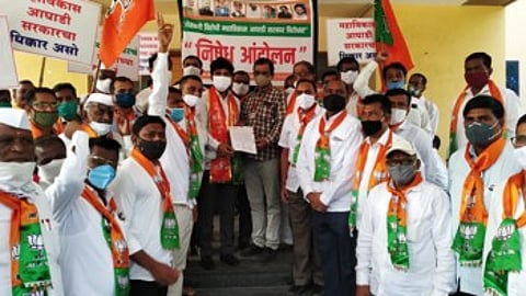 In Kopargaon BJP opposes the government decision