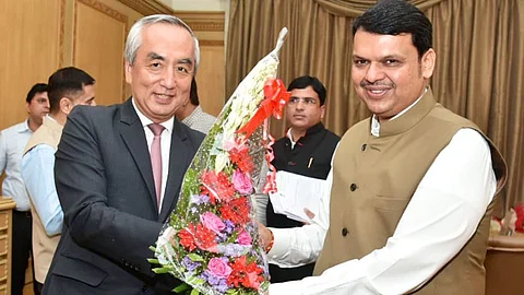 Fadnavis with Hiramatsu