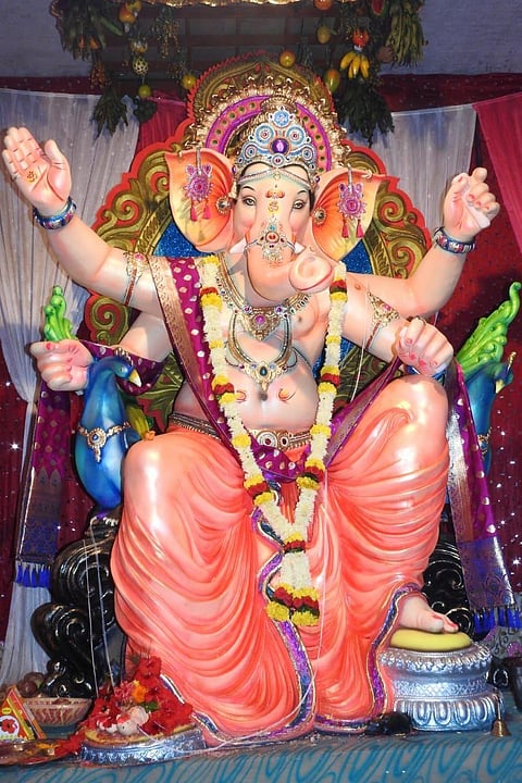 Ganesh festival celebration of more than two hundred people