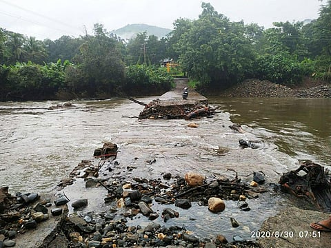 mlus hevale pool swept away in the floodwaters