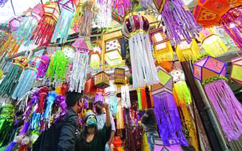 Demand for paper and cloth lanterns for Dipotsava