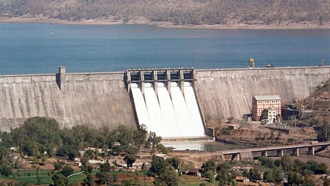 Dam water