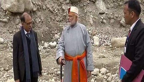 Loksabha 2019 : प्रचार संपताच केदारनाथडे धाव; मोदींचे 'जय भोलेनाथ' (व्हिडिओ)